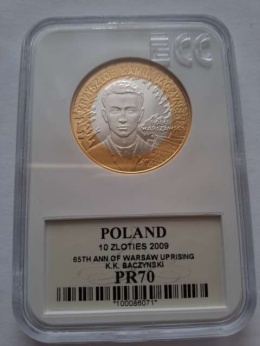 10 zł Kamil Krzysztof Baczyński 2009 r GCN PR 70