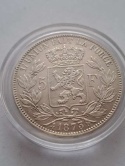 Belgia 5 Franków Leopold II 1873 r