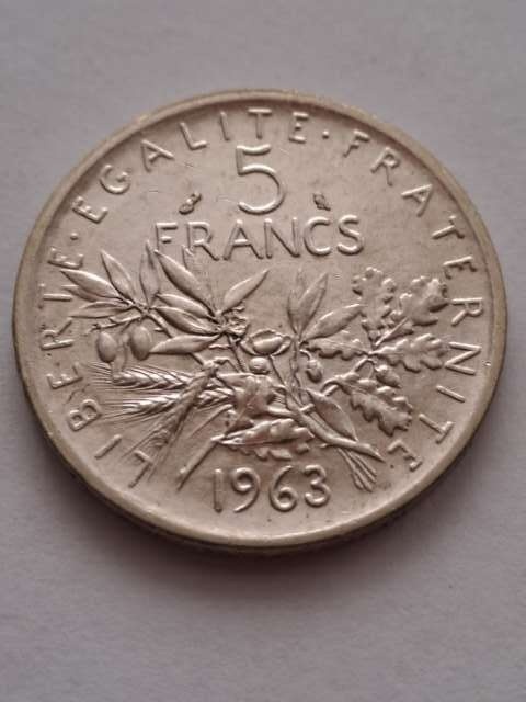 Francja 5 Franków 1963 r