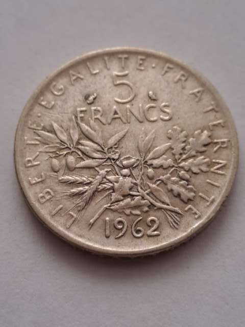 Francja 5 Franków 1962 r
