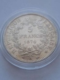 Francja 5 Franków Herkules 1874 r
