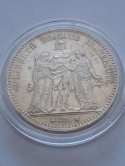 Francja 5 Franków Herkules 1874 r