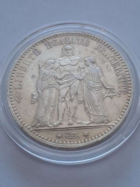 Francja 5 Franków Herkules 1874 r