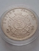 Francja 5 Franków Napoleon III 1867 r