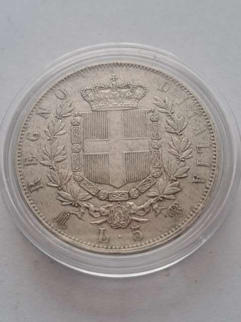 Włochy 5 Lir Emanuel II 1874 r
