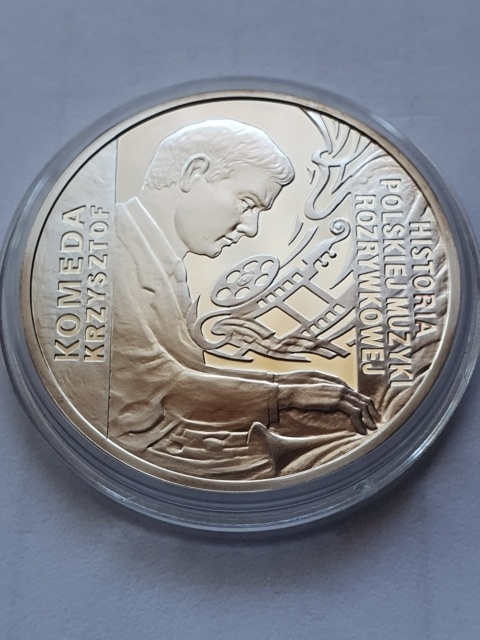10 zł Krzysztof Komeda 2010 okrągły