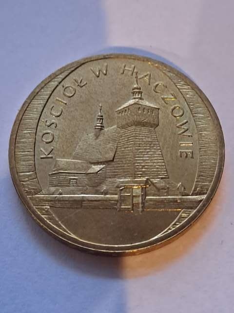 2 zł Kościół w Haczowie 2007 r