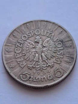 5 zł Józef Piłsudski 1934 r