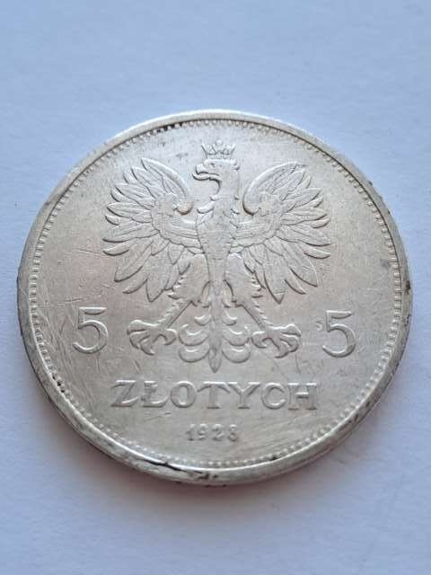 5 zł Nike 1928 r znak