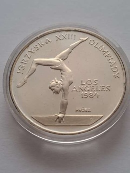 500 zł Igrzyska Los Angeles 1983 r próba