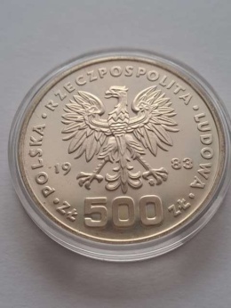 500 zł Igrzyska Los Angeles 1983 r próba