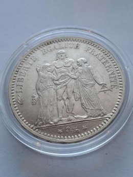 Francja 5 Franków Herkules 1873 r