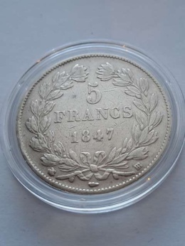 Francja 5 Franków Louis Philippe I 1847 r
