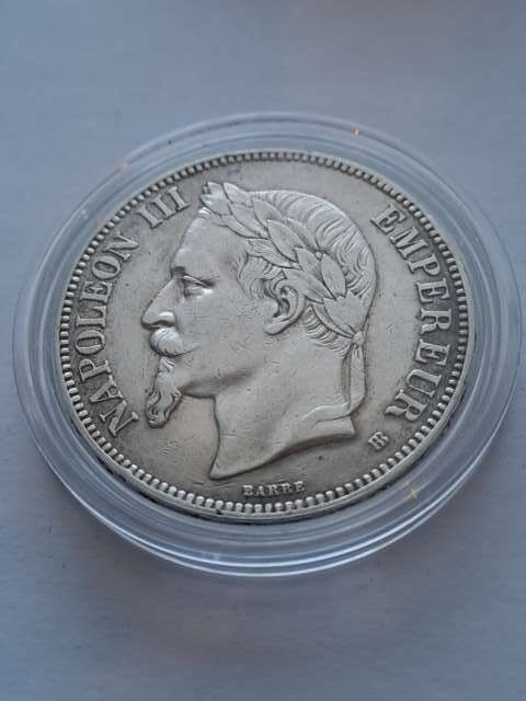 Francja 5 Franków Napoleon III 1868 r