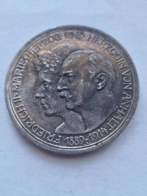 Niemcy 3 Marki Anhalt 1914 r
