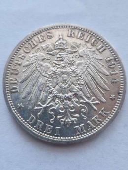 Niemcy 3 Marki Anhalt 1914 r