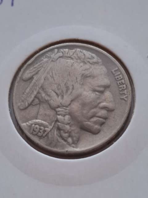 USA 5 Cent Bizon 1937 r