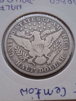 USA 1/2 Dollara Barber 1912 r