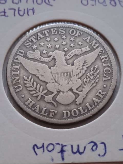 USA 1/2 Dollara Barber 1912 r