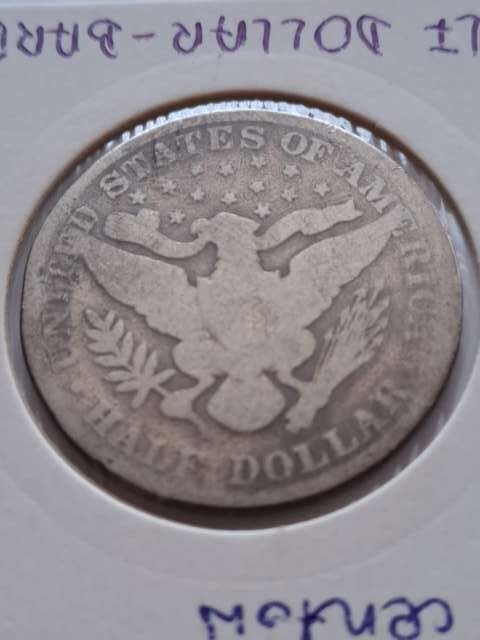 USA 1/2 Dollara Barber 1898 r