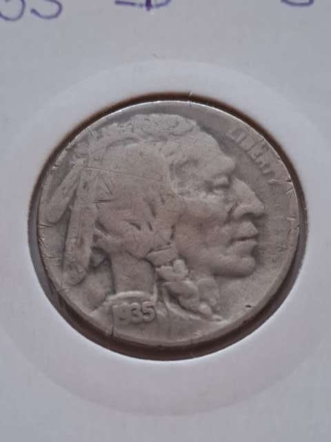 USA 5 Cent Bizon 1935 r