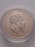Włochy 5 Lir Emanuel II 1877 r