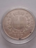 Włochy 5 Lir Emanuel II 1877 r