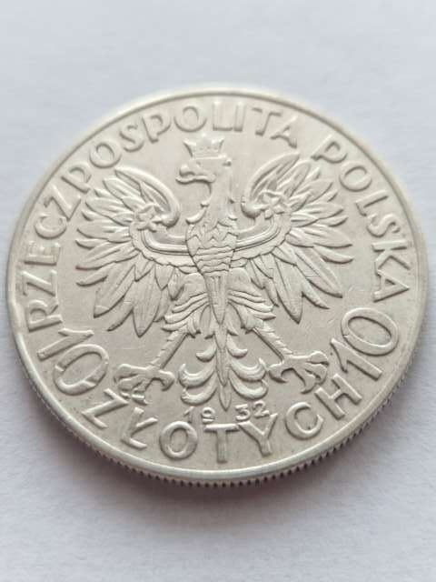 10 zł Głowa Kobiety 1932 r bez znaku