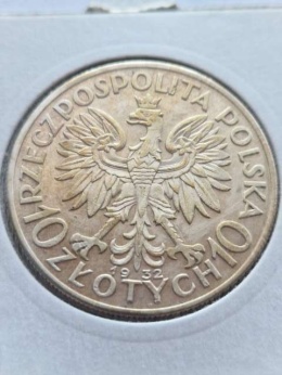 10 zł Głowa Kobiety 1932 r bez znaku