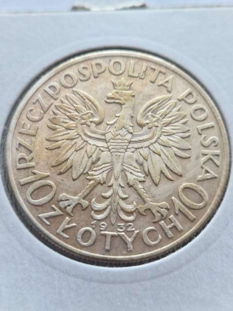 10 zł Głowa Kobiety 1932 r bez znaku