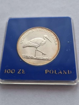 100 zł Ochrona Środowiska Bocian 1982 r