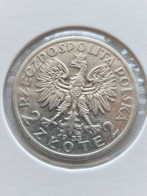 2 zł Głowa Kobiety 1933 r