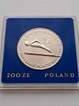 200 zł Lake Placid 1980 r bez znicza