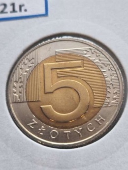 5 złotych 2021 r