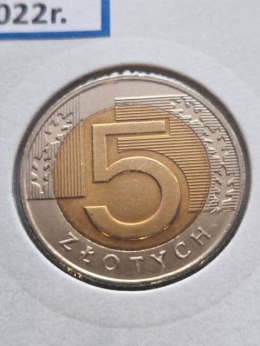 5 złotych 2022 r