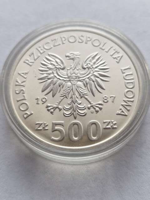 500 zł XV Igrzyska Olimpijskie Calgary 1987 r
