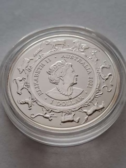 Australia 1 Dolar Rok Byka 2021 r
