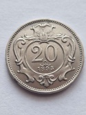 Austria 20 haler Franciszek Józef 1895 r