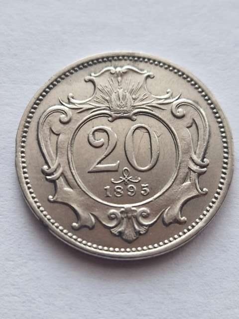 Austria 20 haler Franciszek Józef 1895 r
