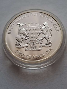 Czad 5000 Franków Hipopotam 2020 r