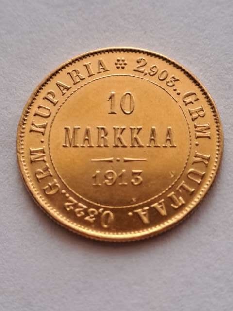 Finlandia 10 Markkaa Mikołaj II 1913 r