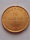 Finlandia 20 Markkaa Mikołaj II 1912 r