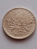 Francja 5 Franków 1961 r