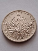 Francja 5 Franków 1964 r