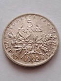Francja 5 Franków 1962 r