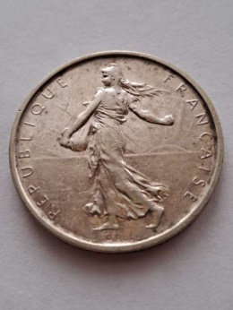 Francja 5 Franków 1962 r