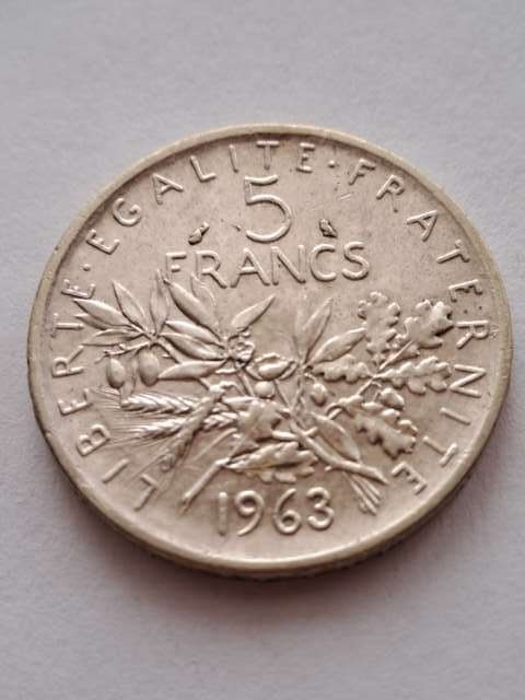Francja 5 Franków 1963 r
