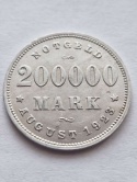 Niemcy 200 tyś Marek Hamburg 1923 r J