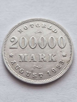 Niemcy 200 tyś Marek Hamburg 1923 r J