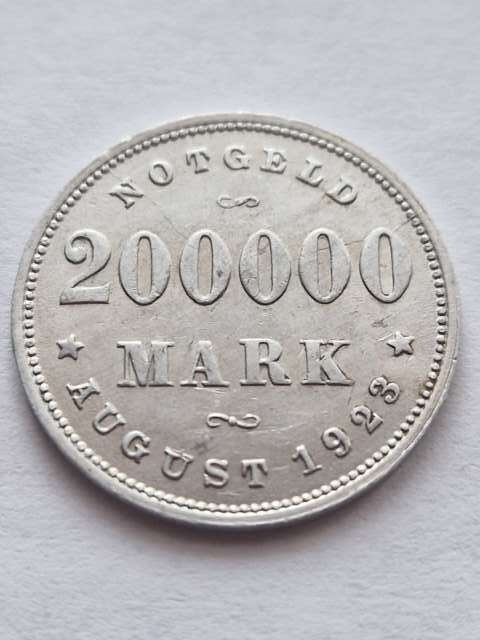 Niemcy 200 tyś Marek Hamburg 1923 r J